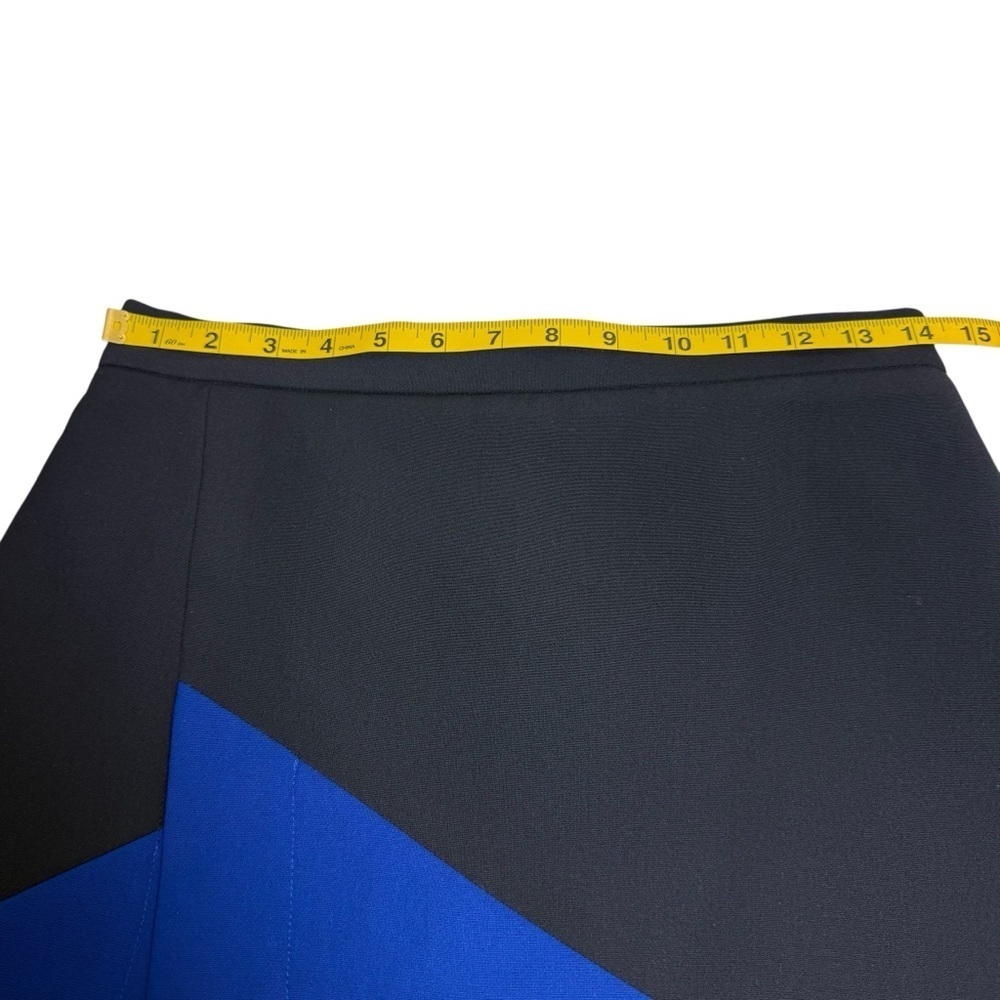 BCBGMaxAzria Skirt two tone Black and  Royal Blue - Picture 5 of 15